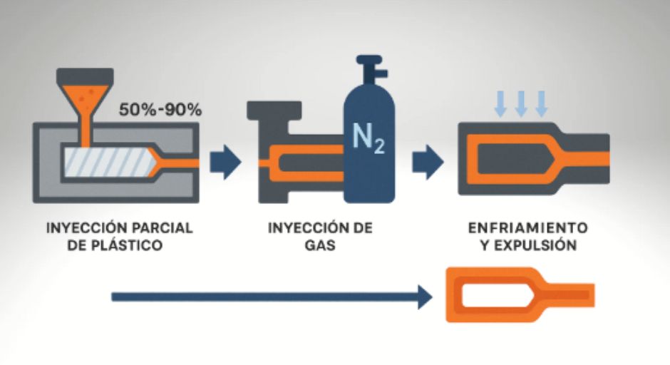 Ventajas del gas en la inyección de plásticos 